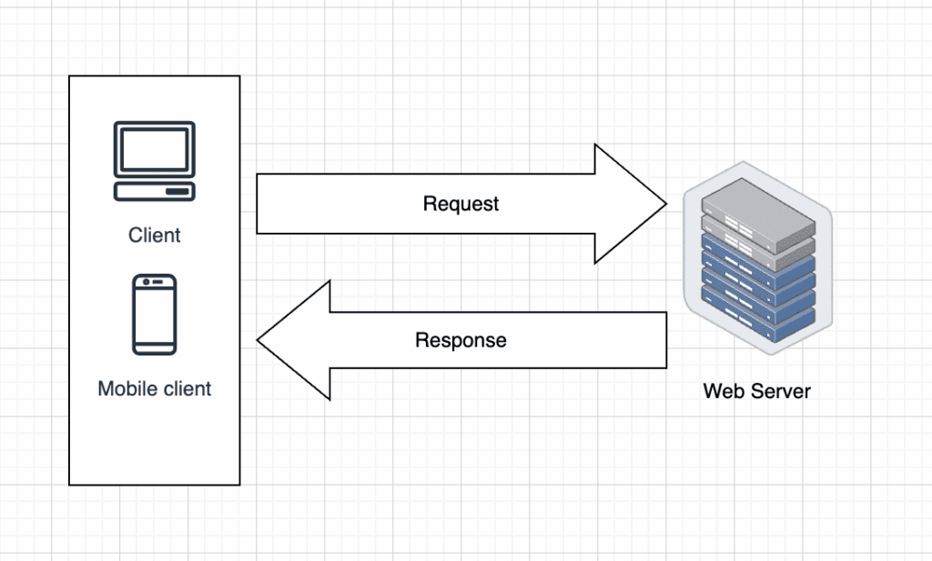 the request-response model